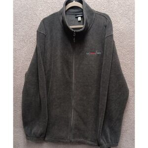 Edwards Charcoal Cozy Fleece Full Zip Jacket 2XL U.S. Renal Care Workwear